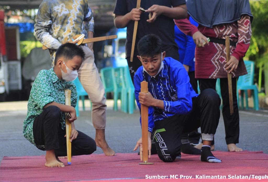 Permainan tradisional, anakbisa, balago, kalimantan selatan, suku banjar,